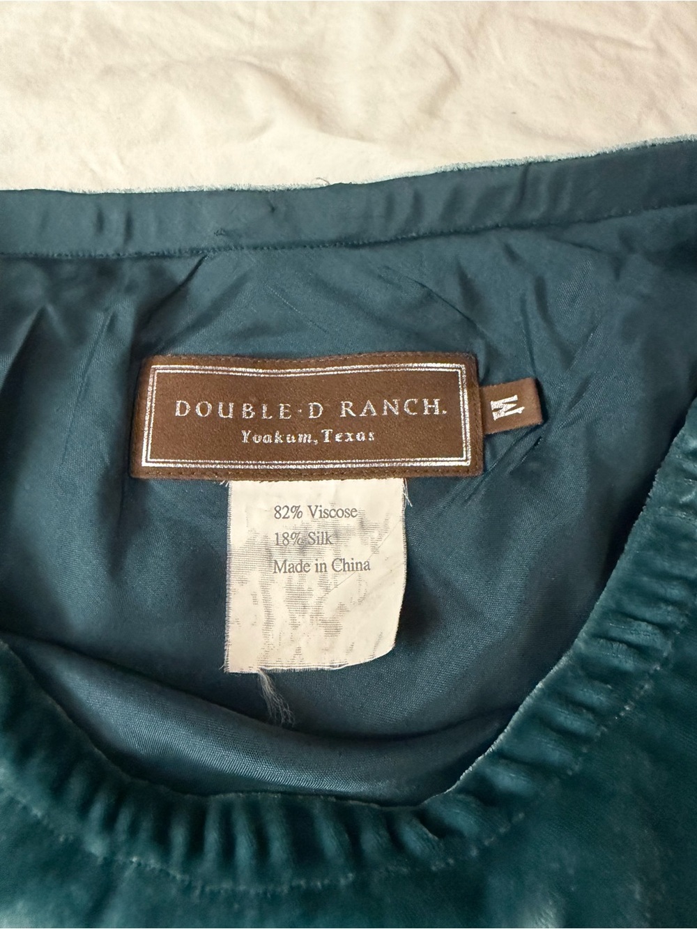 For adempsey only! DOUBLE D RANCH Velvet Tiered Maxi Skirt Green - Picture 5 of 16